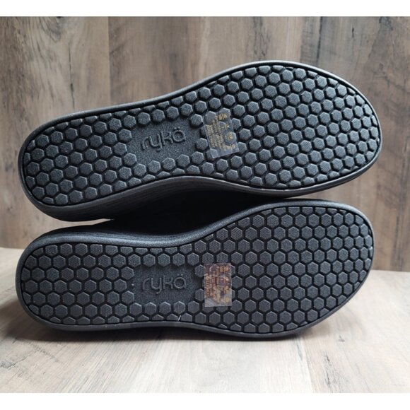 NEW Ryka Noelle Next Side-Zip Water-Repellent Black Ankle Sneaker Boots - 10 - Picture 8 of 12